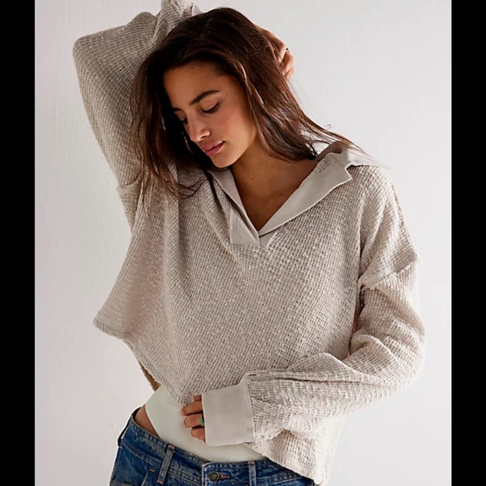 We The Free Off-White Knit Sweater